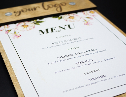 Wood Board Menu for Events
