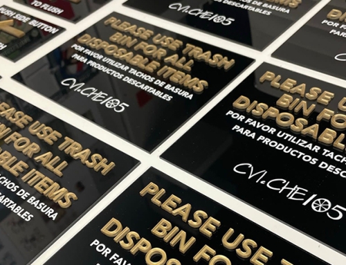 CVI.CHE105 Acrylic Plate & Dimensional Letters
